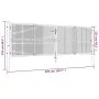 Silver galvanized steel garden gate 415x175 cm by vidaXL, garden gates - Ref: Foro24-144300, Price: 458,30 €, Discount: %