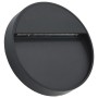 LED garden wall lamps 2 units round black 3 W by vidaXL, Outdoor lighting - Ref: Foro24-45658, Price: 31,24 €, Discount: %