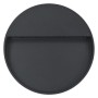 LED garden wall lamps 2 units round black 3 W by vidaXL, Outdoor lighting - Ref: Foro24-45658, Price: 31,24 €, Discount: %