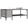 Sonoma-Couchtisch mit Regal aus technischem Holz, grau, 100 x 51 x 40 cm von , Couchtisch - Ref: Foro24-837735, Preis: 37,35 ...