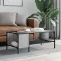 Mesa centro estante madera ingeniería Sonoma gris 100x51x40 cm de , Mesas de centro - Ref: Foro24-837735, Precio: 37,03 €, De...