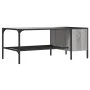 Mesa centro estante madera ingeniería Sonoma gris 100x51x40 cm de , Mesas de centro - Ref: Foro24-837735, Precio: 37,03 €, De...