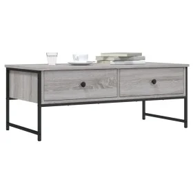 Sonoma-Couchtisch aus grauem Holzwerkstoff, 101 x 49 x 39,5 cm von , Couchtisch - Ref: Foro24-837740, Preis: 69,48 €, Rabatt: %