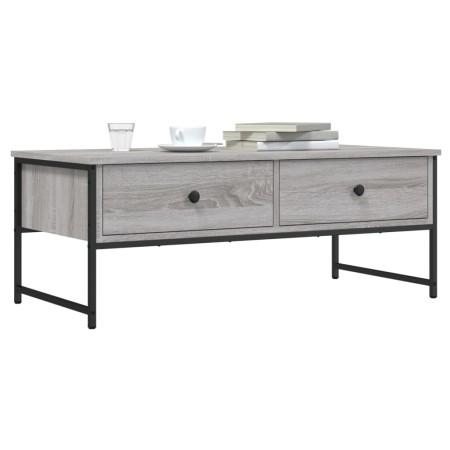 Mesa de centro madera de ingeniería gris Sonoma 101x49x39,5 cm de , Mesas de centro - Ref: Foro24-837740, Precio: 70,07 €