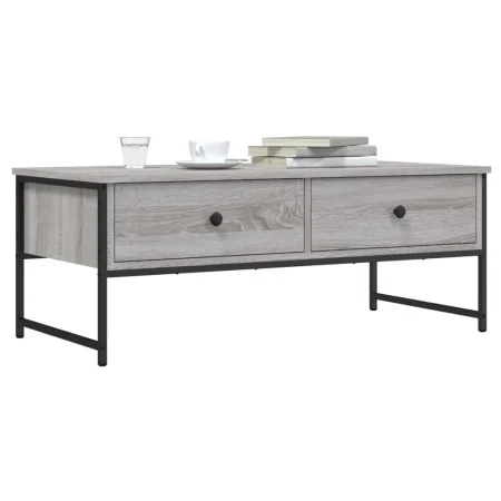 Sonoma-Couchtisch aus grauem Holzwerkstoff, 101 x 49 x 39,5 cm von , Couchtisch - Ref: Foro24-837740, Preis: 69,48 €, Rabatt: %