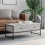 Sonoma-Couchtisch aus grauem Holzwerkstoff, 101 x 49 x 39,5 cm von , Couchtisch - Ref: Foro24-837740, Preis: 69,48 €, Rabatt: %