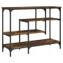Console table with smoked oak shelves 100x35x75 cm by , Side tables - Ref: Foro24-837789, Price: 57,40 €, Discount: %