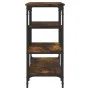 Console table with smoked oak shelves 100x35x75 cm by , Side tables - Ref: Foro24-837789, Price: 57,40 €, Discount: %