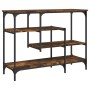 Mesa consola con estantes roble ahumado 100x35x75 cm de , Mesas auxiliares - Ref: Foro24-837789, Precio: 60,56 €, Descuento: %