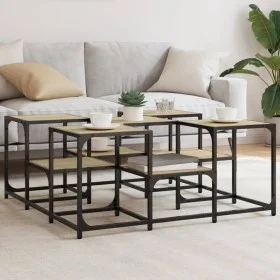 Sonoma oak engineered wood coffee table 91x91x40 cm by , Coffee table - Ref: Foro24-839074, Price: 55,96 €, Discount: %