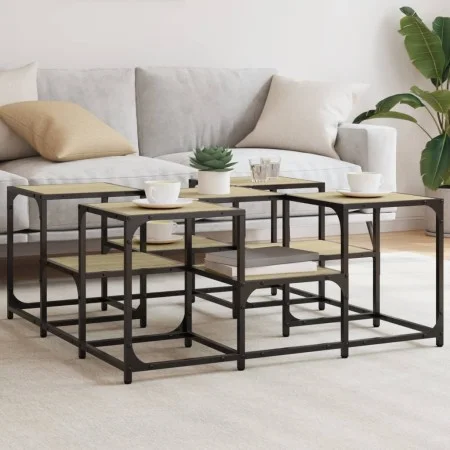 Sonoma oak engineered wood coffee table 91x91x40 cm by , Coffee table - Ref: Foro24-839074, Price: 55,96 €, Discount: %