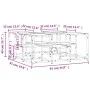 Couchtisch aus Sonoma-Eichenholzwerkstoff, 91 x 91 x 40 cm von , Couchtisch - Ref: Foro24-839074, Preis: 55,96 €, Rabatt: %