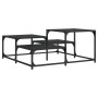 Black engineered wood coffee table 87.5x87.5x40 cm by , Coffee table - Ref: Foro24-837742, Price: 43,10 €, Discount: %