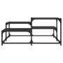 Black engineered wood coffee table 87.5x87.5x40 cm by , Coffee table - Ref: Foro24-837742, Price: 42,73 €, Discount: %