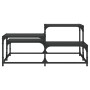 Black engineered wood coffee table 87.5x87.5x40 cm by , Coffee table - Ref: Foro24-837742, Price: 43,10 €, Discount: %