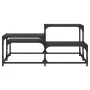 Black engineered wood coffee table 87.5x87.5x40 cm by , Coffee table - Ref: Foro24-837742, Price: 42,73 €, Discount: %
