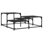 Black engineered wood coffee table 87.5x87.5x40 cm by , Coffee table - Ref: Foro24-837742, Price: 43,10 €, Discount: %