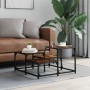 Smoked oak engineered wood coffee table 68x68x40 cm by , Coffee table - Ref: Foro24-837749, Price: 35,57 €, Discount: %