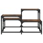 Smoked oak engineered wood coffee table 68x68x40 cm by , Coffee table - Ref: Foro24-837749, Price: 35,57 €, Discount: %