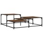 Brown oak engineered wood coffee table 107x107x40 cm by , Coffee table - Ref: Foro24-837756, Price: 49,21 €, Discount: %