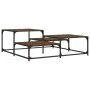 Couchtisch aus braunem Eichenholzwerkstoff, 107 x 107 x 40 cm von , Couchtisch - Ref: Foro24-837756, Preis: 49,21 €, Rabatt: %