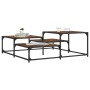 Couchtisch aus geräuchertem Eichenholzwerkstoff, 107 x 107 x 40 cm von , Couchtisch - Ref: Foro24-837754, Preis: 50,18 €, Rab...