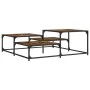 Couchtisch aus geräuchertem Eichenholzwerkstoff, 107 x 107 x 40 cm von , Couchtisch - Ref: Foro24-837754, Preis: 49,84 €, Rab...