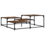 Couchtisch aus geräuchertem Eichenholzwerkstoff, 107 x 107 x 40 cm von , Couchtisch - Ref: Foro24-837754, Preis: 50,18 €, Rab...