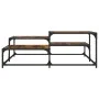 Couchtisch aus geräuchertem Eichenholzwerkstoff, 107 x 107 x 40 cm von , Couchtisch - Ref: Foro24-837754, Preis: 49,84 €, Rab...