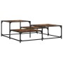 Couchtisch aus geräuchertem Eichenholzwerkstoff, 107 x 107 x 40 cm von , Couchtisch - Ref: Foro24-837754, Preis: 50,18 €, Rab...