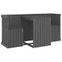 2-Sitzer-Balkon-Set aus massivem grauem Kiefernholz von , Gartensets - Ref: Foro24-825060, Preis: 205,75 €, Rabatt: %