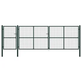 Grünes Gartentor aus Stahl 500x150 cm von vidaXL, Gartentore - Ref: Foro24-144319, Preis: 720,63 €, Rabatt: %