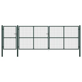 Grünes Gartentor aus Stahl 500x150 cm von vidaXL, Gartentore - Ref: Foro24-144319, Preis: 701,13 €, Rabatt: %