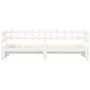 Abnehmbares Schlafsofa aus massivem weißem Kiefernholz, 2 x (80 x 200) cm von , Betten und Lattenroste - Ref: Foro24-840386, ...