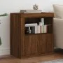 Sideboard with LED lights brown oak 60.5x37x67 cm by , Sideboards - Ref: Foro24-836622, Price: 90,86 €, Discount: %