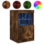 Sideboard mit LED-Leuchten, geräucherte Eiche, 41 x 37 x 67 cm von , Sideboards - Ref: Foro24-836683, Preis: 50,14 €, Rabatt: %