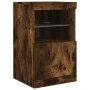 Sideboard with LED lights smoked oak 41x37x67 cm by , Sideboards - Ref: Foro24-836683, Price: 48,67 €, Discount: %