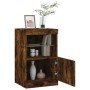 Sideboard mit LED-Leuchten, geräucherte Eiche, 41 x 37 x 67 cm von , Sideboards - Ref: Foro24-836683, Preis: 50,14 €, Rabatt: %