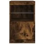 Sideboard with LED lights smoked oak 41x37x67 cm by , Sideboards - Ref: Foro24-836683, Price: 48,67 €, Discount: %