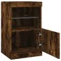 Sideboard with LED lights smoked oak 41x37x67 cm by , Sideboards - Ref: Foro24-836683, Price: 48,67 €, Discount: %