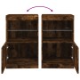 Sideboard mit LED-Leuchten, geräucherte Eiche, 41 x 37 x 67 cm von , Sideboards - Ref: Foro24-836683, Preis: 50,14 €, Rabatt: %