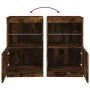 Sideboard with LED lights smoked oak 41x37x67 cm by , Sideboards - Ref: Foro24-836683, Price: 48,67 €, Discount: %
