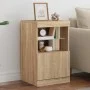 Sideboard with LED lights Sonoma oak 41x37x67 cm by , Sideboards - Ref: Foro24-836681, Price: 60,71 €, Discount: %