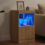 Sideboard mit LED-Leuchten Sonoma-Eiche 41x37x67 cm von , Sideboards - Ref: Foro24-836681, Preis: 62,70 €, Rabatt: %