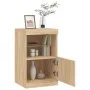 Aparador con luces LED roble Sonoma 41x37x67 cm de , Aparadores - Ref: Foro24-836681, Precio: 60,71 €, Descuento: %