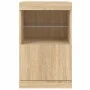 Aparador con luces LED roble Sonoma 41x37x67 cm de , Aparadores - Ref: Foro24-836681, Precio: 60,71 €, Descuento: %