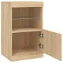 Aparador con luces LED roble Sonoma 41x37x67 cm de , Aparadores - Ref: Foro24-836681, Precio: 60,71 €, Descuento: %