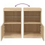 Aparador con luces LED roble Sonoma 41x37x67 cm de , Aparadores - Ref: Foro24-836681, Precio: 60,71 €, Descuento: %