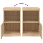 Sideboard mit LED-Leuchten Sonoma-Eiche 41x37x67 cm von , Sideboards - Ref: Foro24-836681, Preis: 62,70 €, Rabatt: %