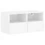 Wall TV cabinets 4 pieces engineered wood white by , TV Furniture - Ref: Foro24-3216532, Price: 173,26 €, Discount: %